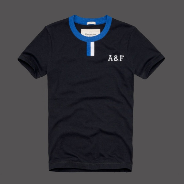 Abercrombie Fitch Hombres De Cuello Redondo Corto Remera AF5315